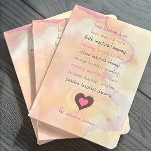 Set of 3 Inspirational Journals, (8”x5.5”) 💗 Inspirational & Gift-able